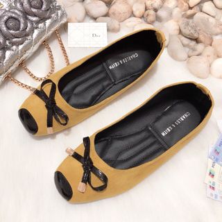 giày búp bê phối nơ