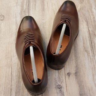 Giày Oxford nam Hansamu - AL 5 lỗ da trơn MS004
