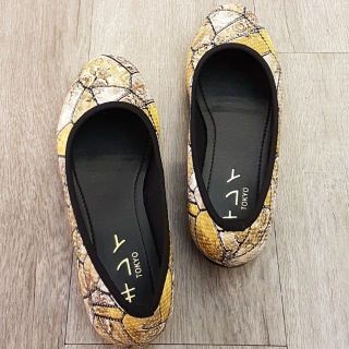 Giày búp bê nữ Kirei si gạch - LP hoa hồng MB008