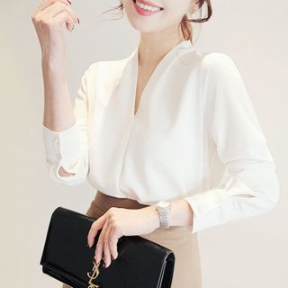 Áo sơ mi nữ công sở kiểu Hàn Quốc