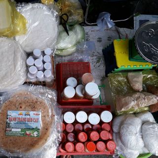 Rau rừng bánh tráng phơi sương muối các loại