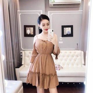 Đầm Bèo Rớt Vai