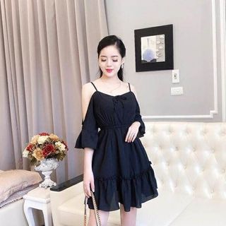 Đầm Bèo Rớt Vai