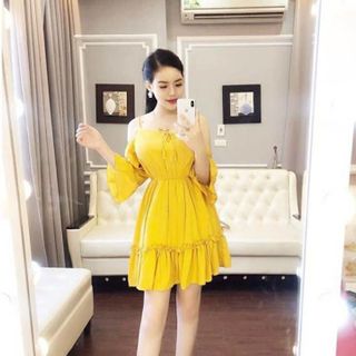 Đầm Bèo Rớt Vai