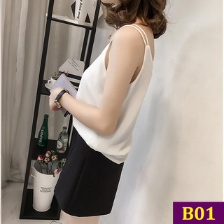 Áo 2 dây vải voan thiết kế thời trang dày dặn thoải mái dễ mặc