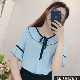ÁO KIỂU BÈO PHỐI NƠ
