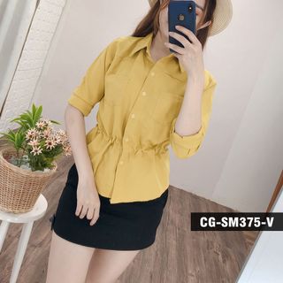 ÁO SƠ MI KIỂU THẮT EO