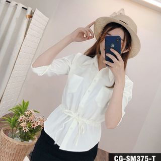 ÁO SƠ MI KIỂU THẮT EO
