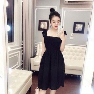 Đầm Xòe Cánh Tiên Nhún Ngực