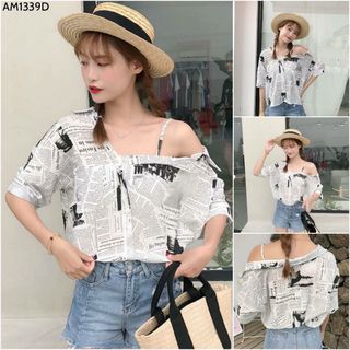 Áo Sơ Mi Báo Lệch Vai