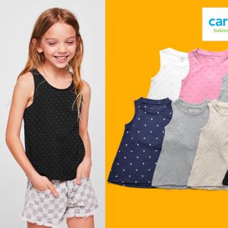 Áo ba lỗ bé gái Carters