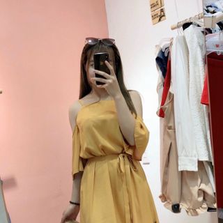Đầm Cổ Yếm Rớt vai