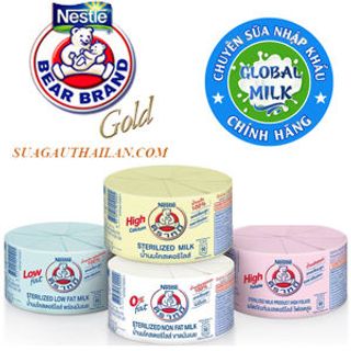 Sữa Nestle Gấu Thái Lan Trắng 0 Fat - Sữa Ăn kiêng Giảm Cân