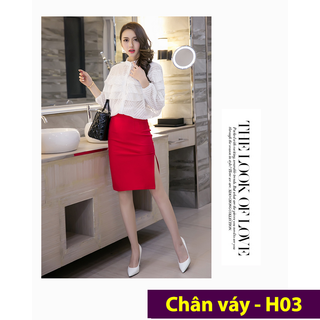 Chân váy xẻ bên sang trọng giá sỉ