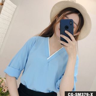 ÁO SƠ MI CỔ V