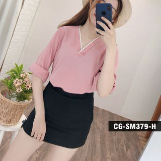 ÁO SƠ MI CỔ V