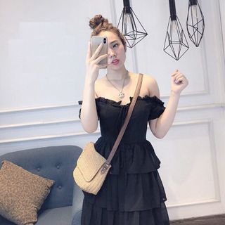 Đầm Trể Vai Tầng