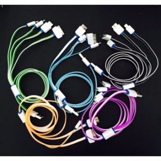 Cáp sạc đa năng 4 đầu nhiều màu mẫu mới