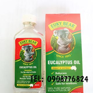 Dầu khuynh diệp Euky Bear Úc Combo 4 chai 60ml