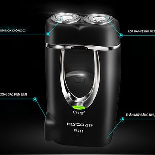 máy cạo râu flyco FS711- hai lưỡi