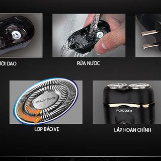 máy cạo râu flyco FS711- hai lưỡi