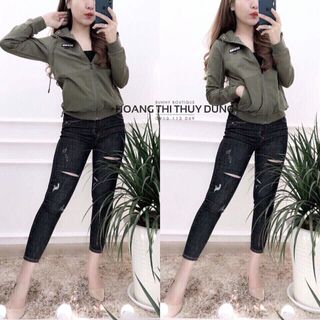 Áo khoác dù nữ có nón