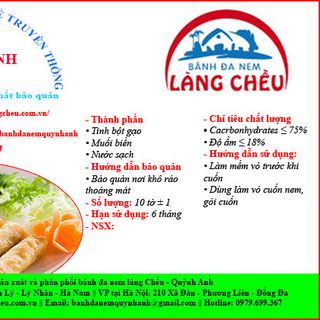 Bánh đa nem Làng Chều