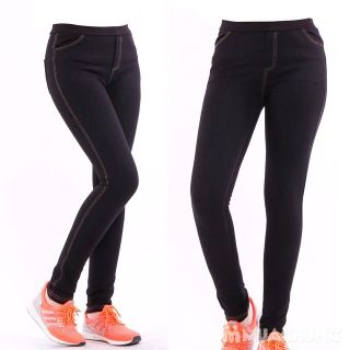 LEGGING GIẢ JEAN XƯỚC MÀU ĐEN
