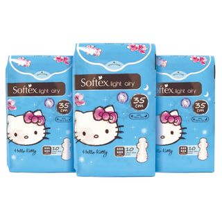 Băng vệ sinh Softex dùng cho ban ngày và ban đêm siêu mỏng chống tràn 35cm