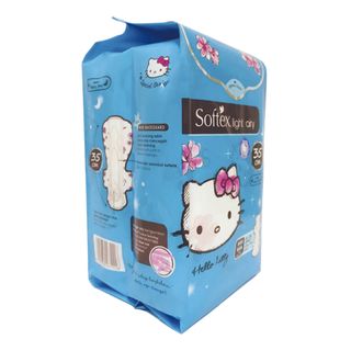 Băng vệ sinh Softex dùng cho ban ngày và ban đêm siêu mỏng chống tràn 35cm