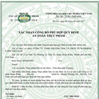 Viên tăng cân thảo mộc Yummy 3-8kg/tháng