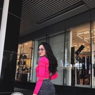 ÁO LEN CROPTOP TAY DÀI