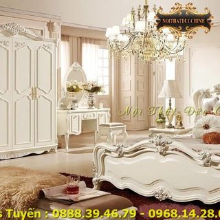 Giường ngủ cổ điển giá rẻ tại Bình Dương - Mua giường ngủ tân cổ điển đẹp ở TPHCM