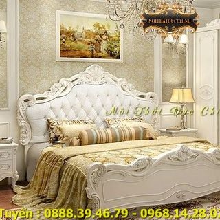 Giường ngủ cổ điển giá rẻ tại Bình Dương - Mua giường ngủ tân cổ điển đẹp ở TPHCM