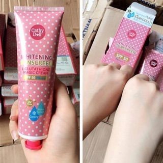 Kem chống nắng Cathy Doll whitening tặng kèm cushion mini giá sỉ