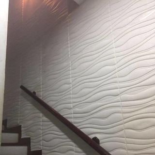 combo 50 miếng xốp dán tường vân sóng