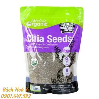 Hạt chia seed organic úc giàu omega3 bổ dưỡng 1000g
