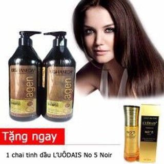 Cặp gội xả collagen tặng kèm 1 tinh dầu dưỡng tóc siêu mượt siêu hot giá sỉ