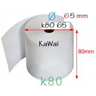 Giấy in nhiệt hóa đơn tính tiền k80- Ø65