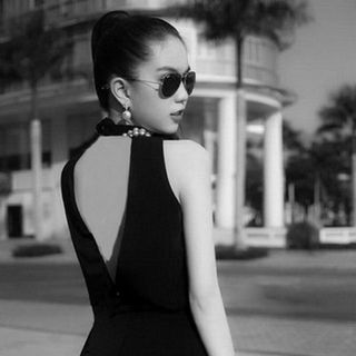 Đầm ngọc trinh đinh ngọc trai trên cổ MS 1761