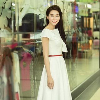 Đầm thun hoa hậu thu thảo MS 1701