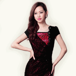 Đầm phối ren sang trọng MS 1771