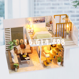 Mô hình nhà búp bê tự lắp ráp
