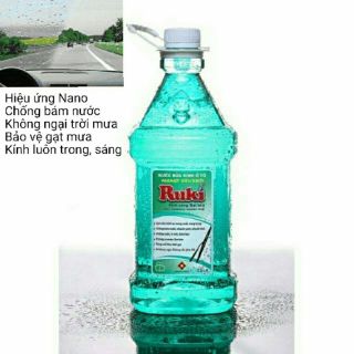 Nước Rửa Kính Xe Ô Tô Nano Ruki 25 lít