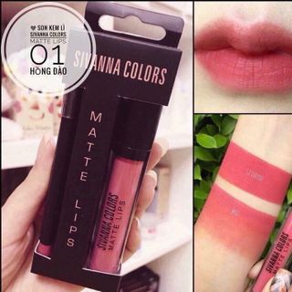 Set son kem lì và chì kẻ viền môi Sivanna Duo Color matte lips