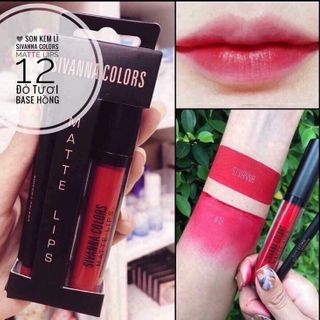 Set son kem lì và chì kẻ viền môi Sivanna Duo Color matte lips