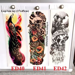 Hình Xăm Dán Tattoo - Dài Kín Tay