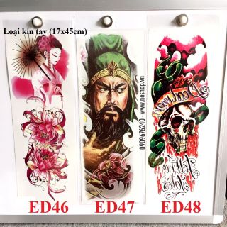 Hình Xăm Dán Tattoo - Dài Kín Tay