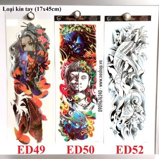 Hình Xăm Dán Tattoo - Dài Kín Tay