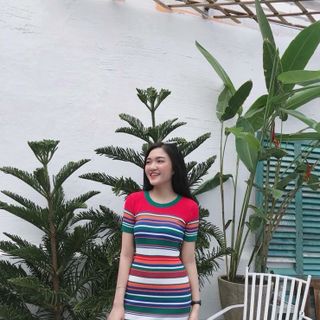 ĐẦM BODY LEN SỌC TAY NGẮN